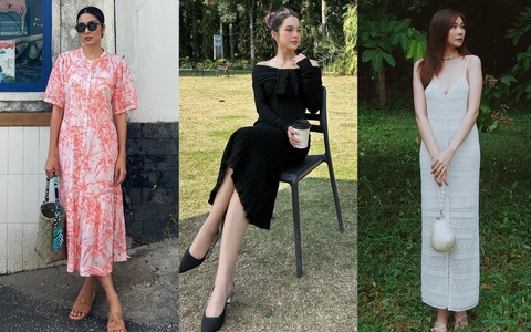 10 cách diện váy dáng dài xinh tươi của mỹ nhân Việt