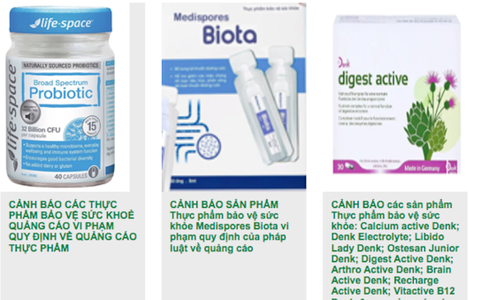 Bộ Y tế cảnh báo gần 20 loại thực phẩm chức năng quảng cáo sai sự thật