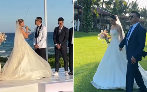 Linda Ngô trách Phong Đạt "anh chưa tỏ tình mà đã hôn em" giữa đám cưới