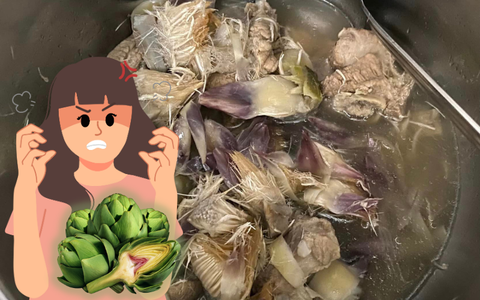 Bí quyết nấu canh atiso sườn ngon bổ và không bị tưa xơ cũng chẳng lo ngứa