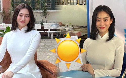 Lương Thuỳ Linh hóa nữ thần học đường khi ghé thăm một trường cấp 3, nhưng quyển sổ "tử thần" trên tay mới gây chú ý!