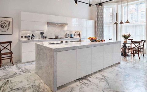 Ưu và nhược điểm của sàn nhà bếp lát đá cẩm thạch