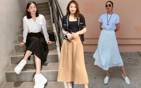 Sao Việt biến hóa trẻ trung và thanh lịch với chân váy xếp ly