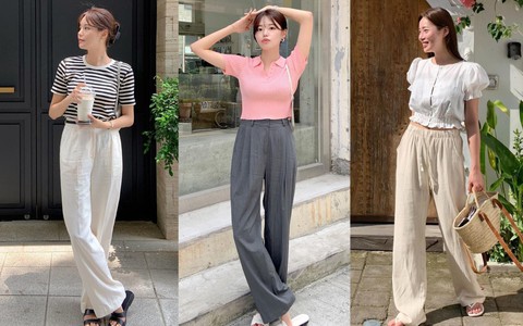 10 cách mặc quần vải thô nhẹ mát và sành điệu cho nàng diện hè