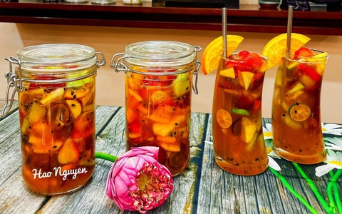 Cách làm trà hoa quả nhiệt đới đơn giản tại nhà