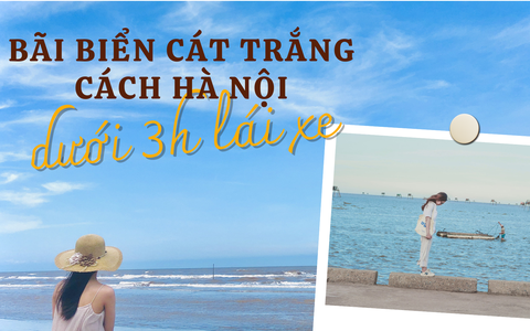 Ngoài Vịnh Hạ Long, gần Hà Nội còn có 1 bãi biển cát trắng, thời tiết lý tưởng: Chỉ lái xe chưa đầy 3 tiếng, hải sản ngon tuyệt