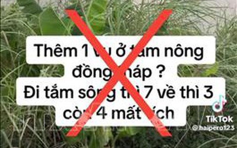 Đồng Tháp: Không có vụ việc "đi tắm sông 7, về thì 3, còn 4 mất tích"