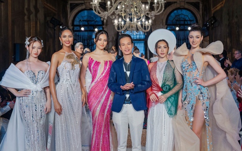 Mẫu nhí 14 tuổi Bảo Hà trình diễn cùng H’Hen Niê, Tiểu Vy trong show thời trang
