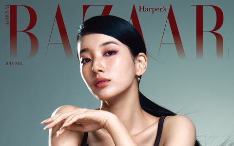 Suzy thần thái trên tạp chí Harper's Bazaar