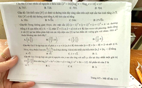 Lại thêm nghi vấn lọt đề Toán thi tốt nghiệp, Bộ GD&ĐT nói gì?
