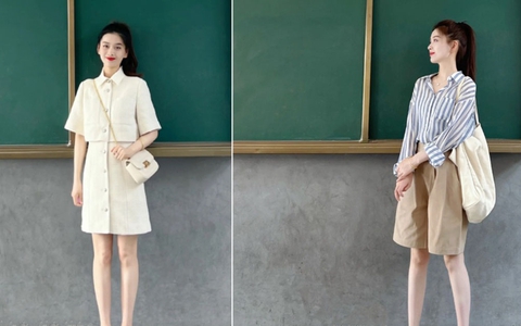 Cô giáo tiểu học gây sốt TikTok vì vừa xinh vừa có style "cực phẩm", đi dạy cả năm không mặc trùng đồ