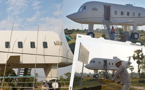 Dốc hết tiền tiết kiệm sau 30 năm, người đàn ông 43 tuổi chi tiền tỷ để làm ngôi nhà hình máy bay độc đáo có 1-0-2