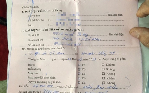 Con nguy kịch, người cha nghèo bấm bụng thuê xe cấp cứu giá "cắt cổ"