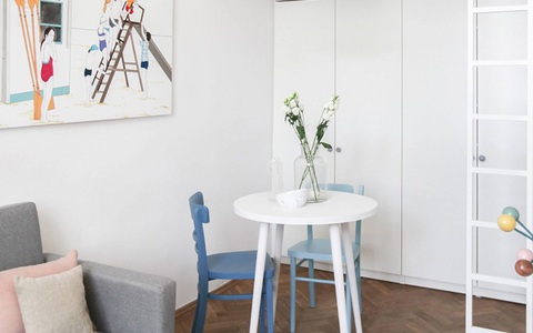Căn hộ có diện tích chỉ 23m2 nhưng tiện ích không thiếu thứ gì