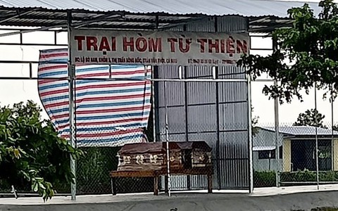 Mang quan tài vào công trình xây trái phép rồi treo bảng 'trại hòm từ thiện'