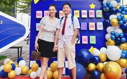 Con trai Bảo Thanh 12 tuổi đã cao hơn mẹ, được khen đẹp trai hơn bố