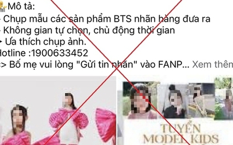 Bị lừa hơn 700 triệu đồng khi đăng ký cho con làm mẫu nhí