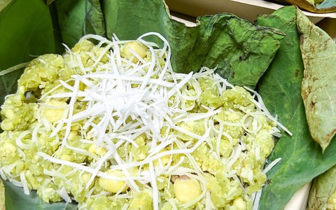 Cách nấu xôi cốm hạt sen dẻo thơm, bùi ngậy