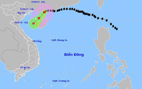 Thời tiết ngày 3/9: Bão số 3 suy yếu thành áp thấp nhiệt đới, Nam Tây Nguyên và Nam Bộ có mưa
