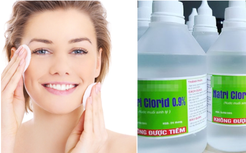 Có nên rửa mặt bằng nước muối sinh lý?
