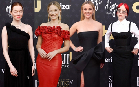 Thảm đỏ Critics Choice Awards: Margot Robbie rực rỡ đọ sắc cặp mẹ con “hack tuổi”, tài tử Iron Man dẫn đầu dàn sao Marvel