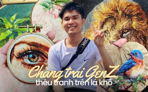 Bỏ việc văn phòng ngồi nhà "tu luyện" 8-12 tiếng/ngày, chàng trai tạo nên những bức tranh thêu tay sống động như thật khiến chị em cũng phải trầm trồ