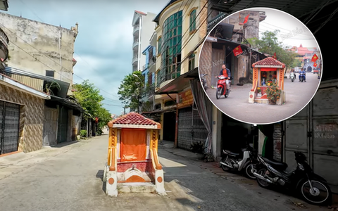 Câu chuyện kỳ bí về ngôi mộ cổ nằm giữa đường dẫn vào ngôi làng tỷ phú ở Bắc Ninh