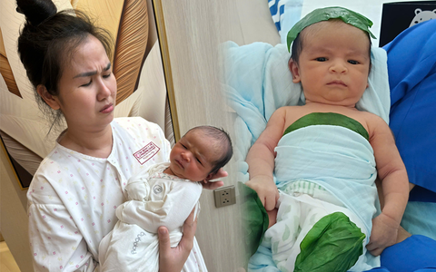 Con trai Võ Hạ Trâm mới chào đời đã có loạt biểu cảm "khó đỡ", nhưng sao Lê Dương Bảo Lâm lại bị réo tên?