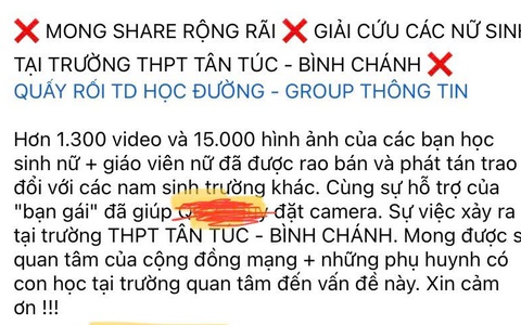 Tình huống pháp lý vụ nam sinh đặt camera quay lén nhà vệ sinh nữ