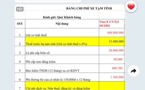 Vụ khách mua xe tố đại lý "lừa" giảm lệ phí trước bạ: Toyota Hà Đông chối bỏ mọi trách nhiệm