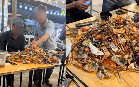 Xôn xao clip 4 vị khách ăn “núi” hải sản ở quán buffet 159k, chủ quán lên tiếng: Không sợ lỗ