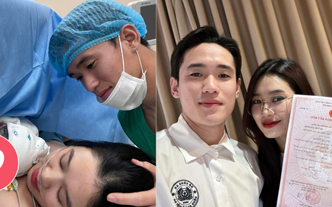 Cầu thủ điển trai nhất nhì U23 Việt Nam cưới vợ cùng dịp với Văn Hậu - Hải My vừa đón con đầu lòng