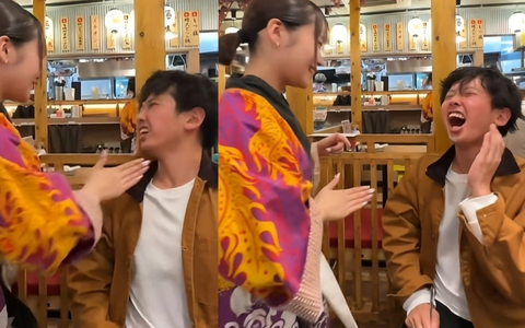 Bị khiếu nại, nhà hàng Nhật Bản ngừng dịch vụ 'tát cho tỉnh rượu'