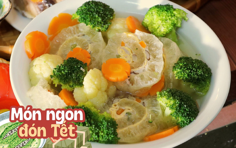 Hướng dẫn cách làm món canh bóng cuộn ngũ sắc thơm ngon cho ngày Tết
