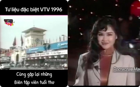 Nhan sắc BTV Thu Uyên trong bản tin Tết năm 1996 bất ngờ gây sốt, chuẩn "mỹ nhân đời đầu"của VTV