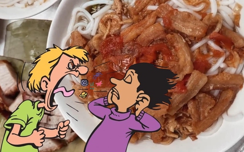 Một quán bún ở Hòe Nhai bị tố mắng khách "có mù cũng phải thấy mờ mờ", dân mạng lại được phen tranh cãi nảy lửa