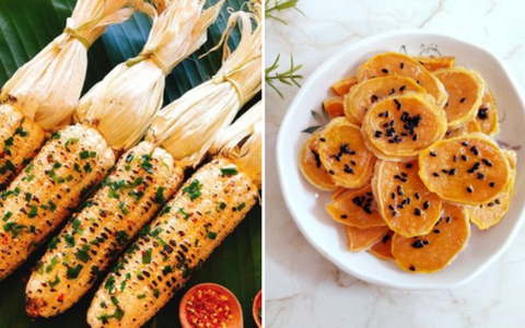 Cách làm ngô, khoai, sắn nướng thơm nức với biến tấu đơn giản
