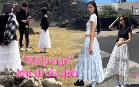 "Kiếp nạn" khi đi du lịch: cô gái diện váy trắng giống Jennie và cái kết "1 mét vuông 10 nàng thơ" đụng hàng