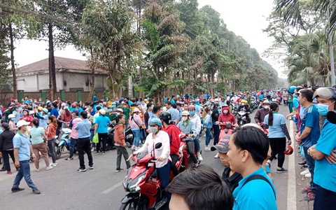 Thực hư chuyện hơn 1.500 công nhân ngừng việc đòi cải thiện bữa ăn và thưởng lương tháng 13