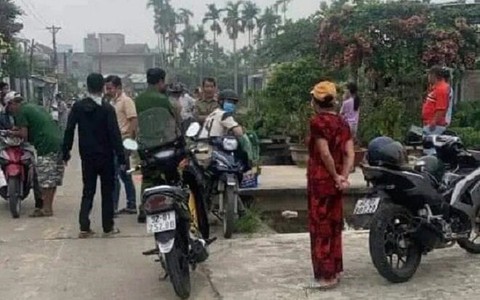Trẻ sơ sinh tử vong thương tâm dưới kênh thủy lợi ở Quảng Nam