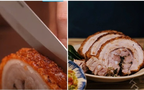 Cách làm heo quay lá mắc mật, ăn là mê