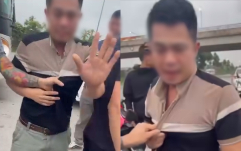 Bị bắt quả tang sàm sỡ người phụ nữ trên xe khách, phụ xe rối rít xin lỗi và nói "không cố ý"
