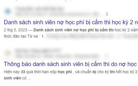 Vụ việc đang gây tranh cãi gay gắt: Thiếu gì cách thông báo, sao nhà trường lại đăng tên sinh viên nợ học phí lên website công khai?