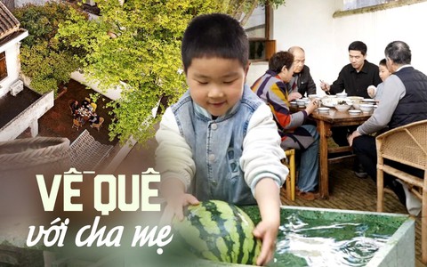 Tiến sĩ về quê sửa nhà cho bố mẹ dưỡng già: 3 thế hệ cùng chung sống trong "trang viên" đẹp như tranh vẽ