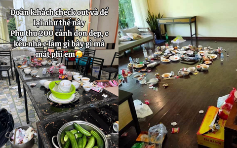 "Bãi chiến trường" đoàn du khách để lại cho chủ villa ở Hạ Long khiến nhiều người sốc nặng
