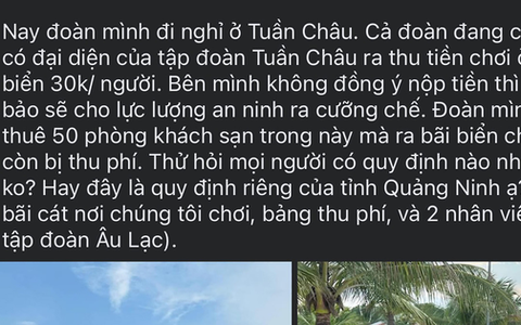 Thu phí team building ở bãi biển Tuần Châu đúng hay sai?