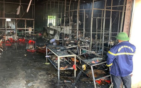 Vụ cháy quán cơm khiến 2 em nhỏ thương vong ở Hải Dương: Do rò rỉ khí gas