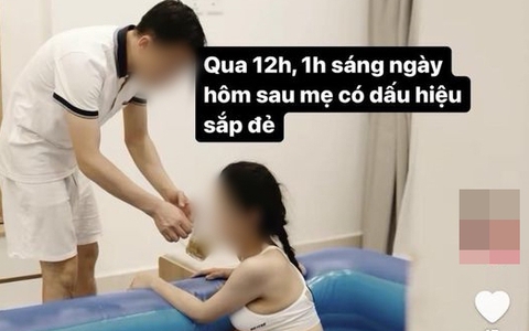 Mẹ bỉm khoe clip tự đẻ thường trong bể bơi bằng phao tại nhà gây tranh cãi gay gắt