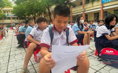 Hơn 4.500 học sinh dự thi khảo sát vào lớp 6 TP.HCM