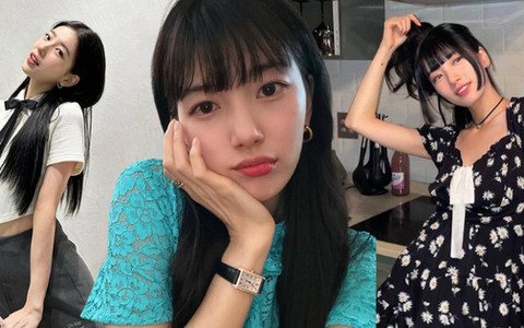 Ai bảo tóc đen là nhàm chán, Suzy vẫn cực xinh nhờ chăm đổi kiểu đây!